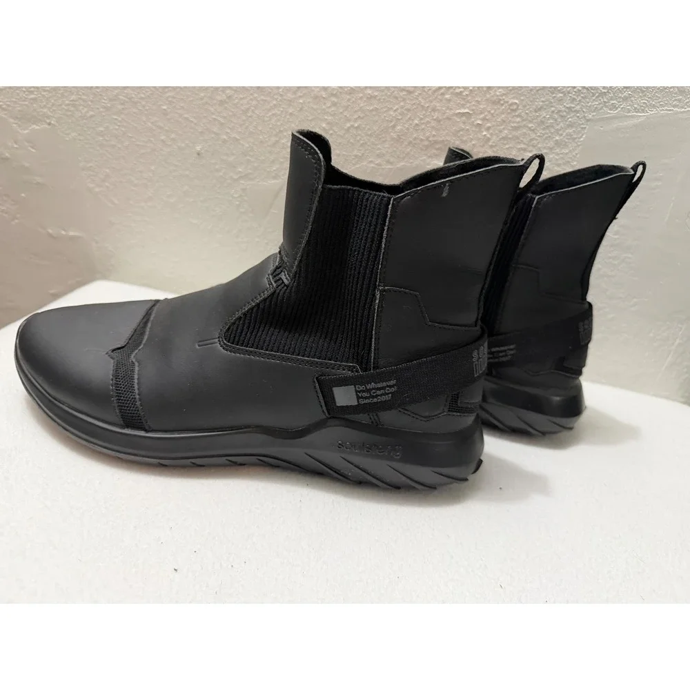Soulsfeng New York Mens Black High Top Chelsea Sneaker Boots S230218 H EUR 46